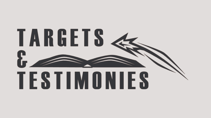 Targets and Testimonies mens shooting event graphic